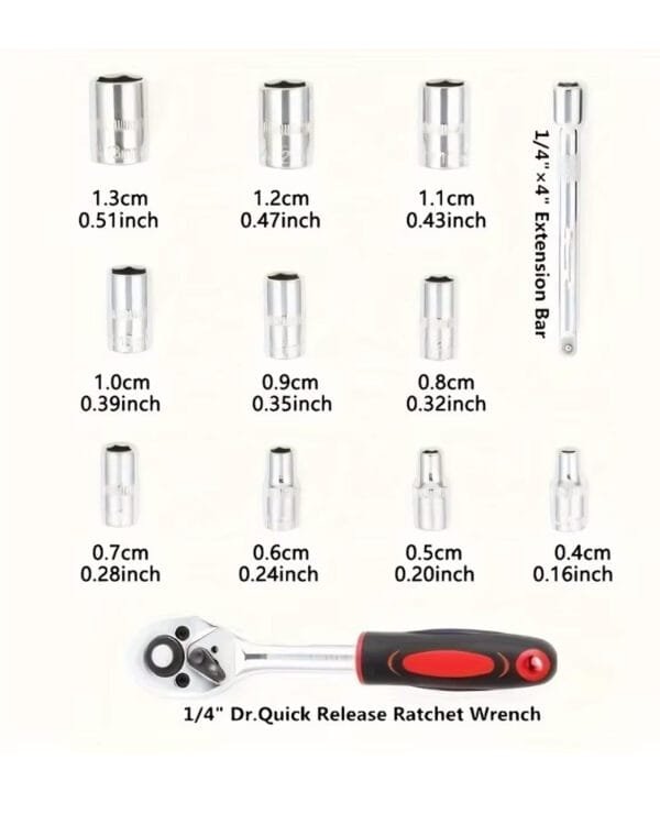 12-Piece Ratchet Wrench Set - Image 4