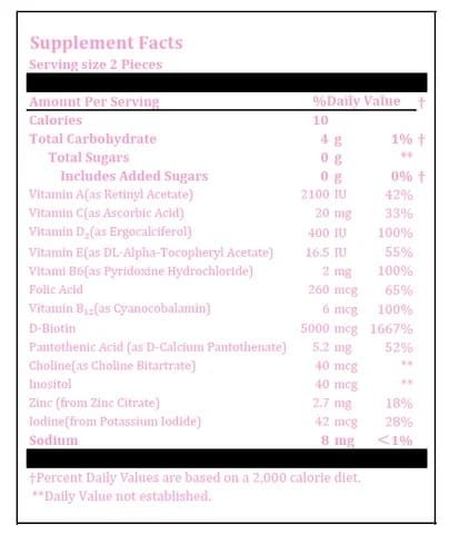 Sugar Free Multivitamin hair gummy Hair Skin nail - Image 5